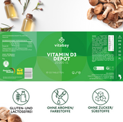 Vitamin D3 Depot 20.000 I.E. - vegane Tabletten