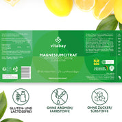 Magnesiumcitrat 400 mg - 180 vegane Tabletten