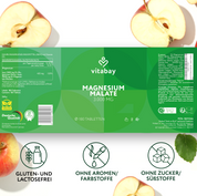 Magnesium Malate 3000mg - 180 vegane Tabletten