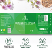 Mariendistel Komplex mit Artischocke & Löwenzahn - 90 vegane Kapseln
