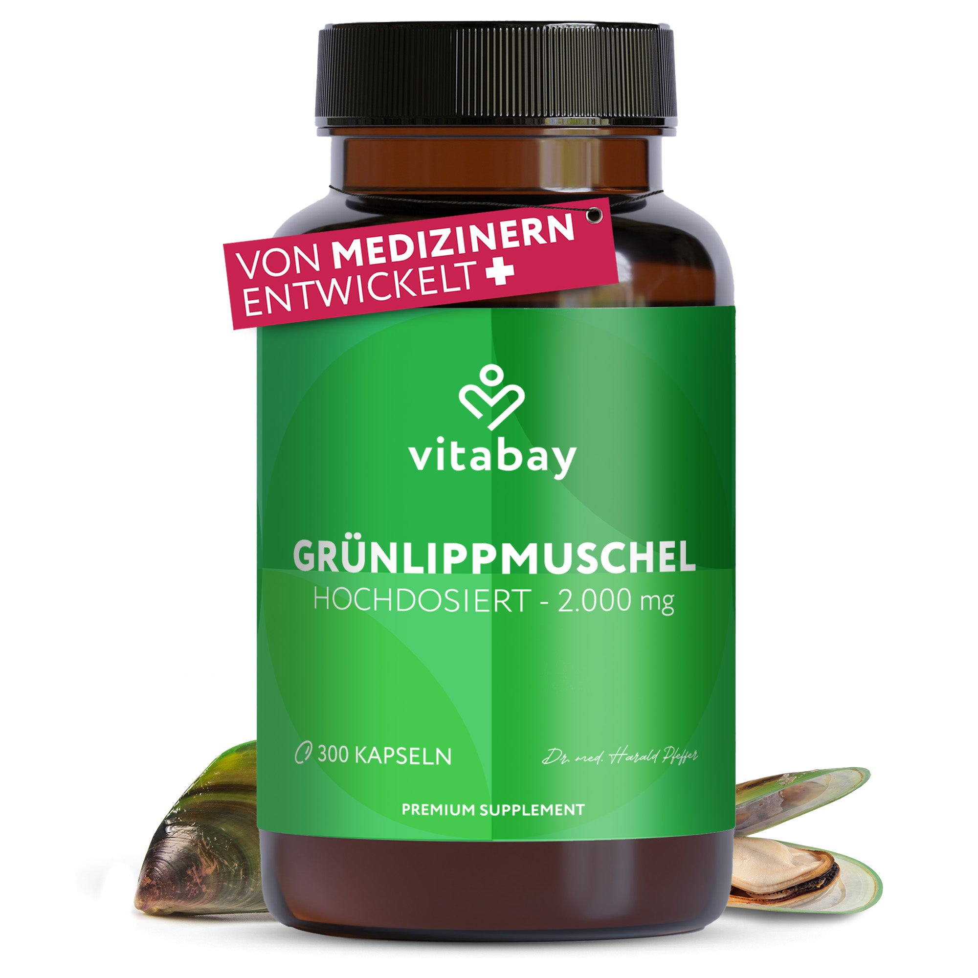 GRÜNLIPPMUSCHEL 2000 mg hochdosiert - 300 Kapseln