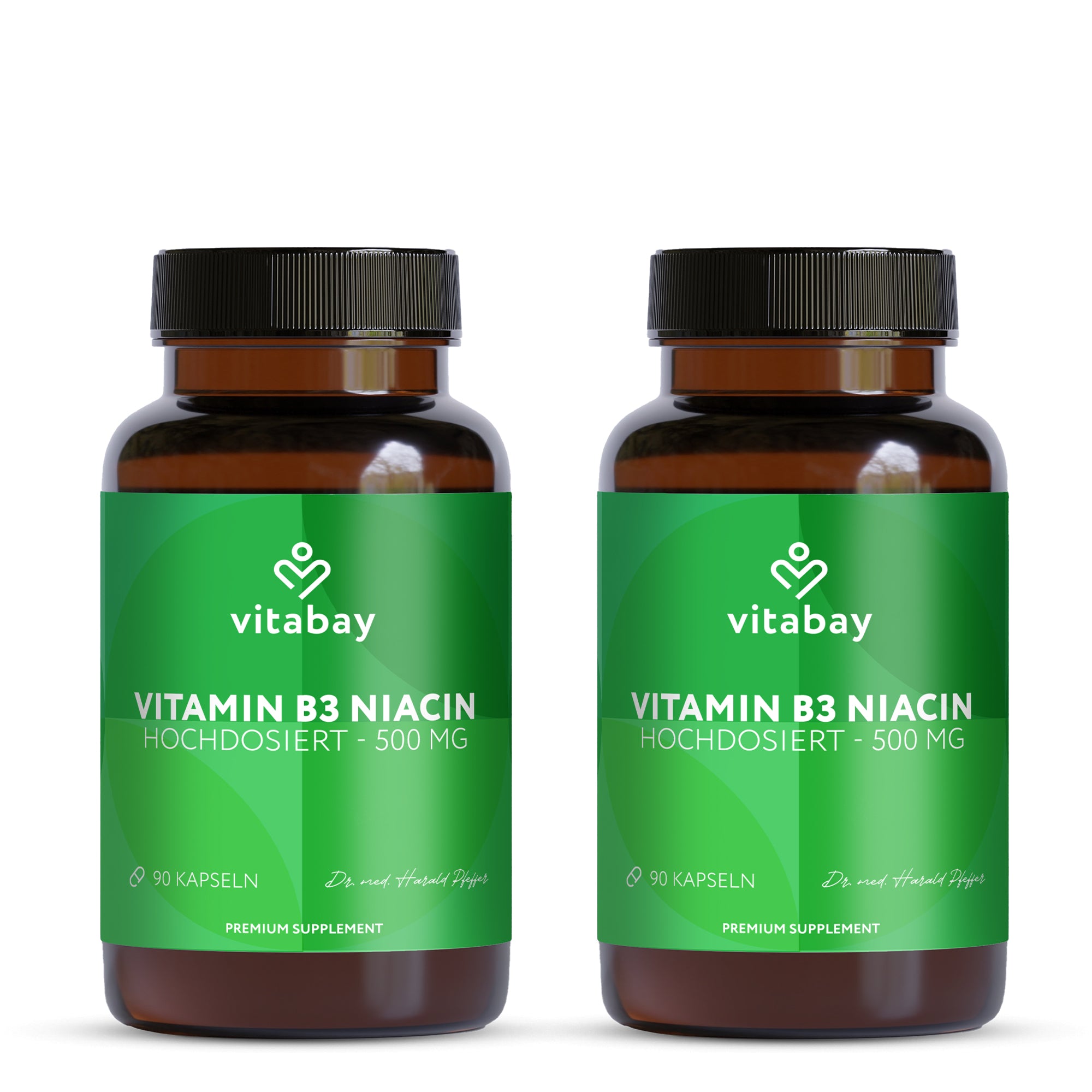 Vitamin B3 Niacin Flush free 500 mg - 90 vegane Kapseln