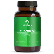 Vitamin K2 MK-7 200 µg - Vegane Tabletten