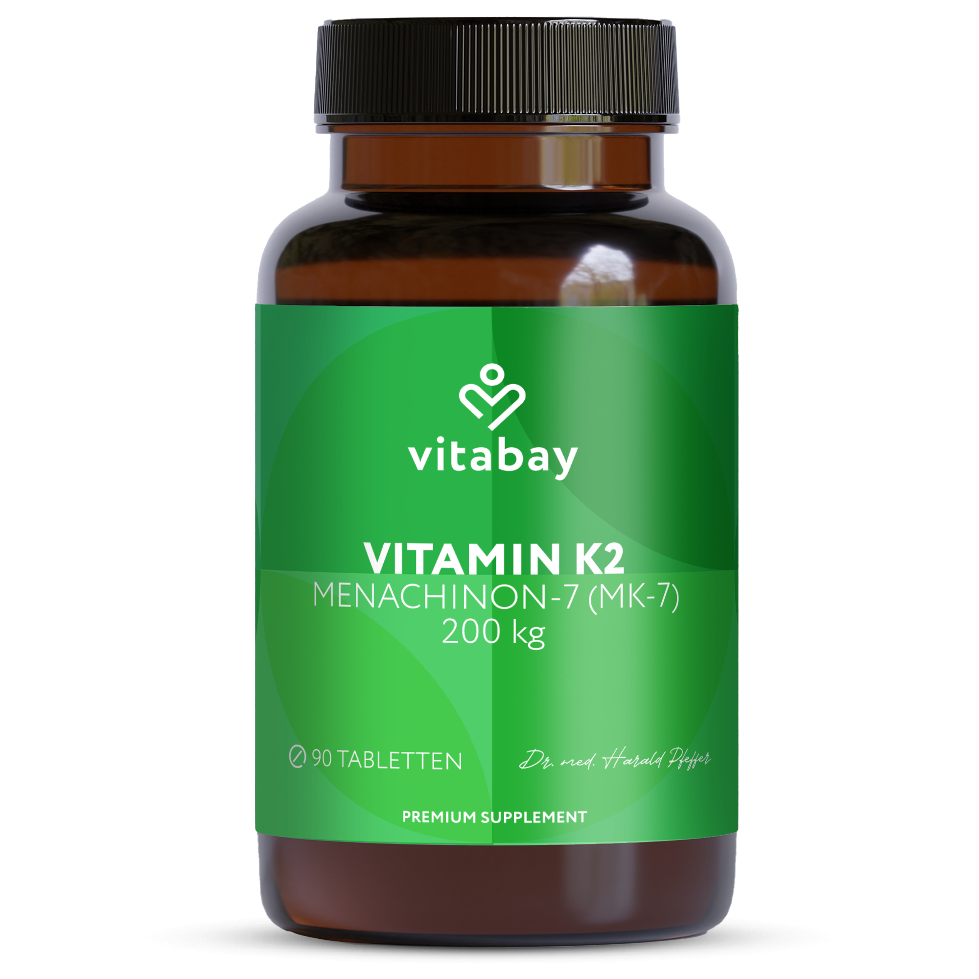 Vitamin K2 MK-7 200 µg - Vegane Tabletten