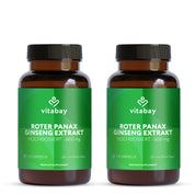 Roter Panax Ginseng Extrakt 600 mg - 120 vegane Kapseln