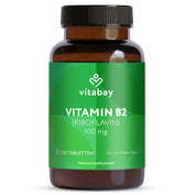 Vitamin B2 Riboflavin 100 mg  - 200 vegane Tabletten