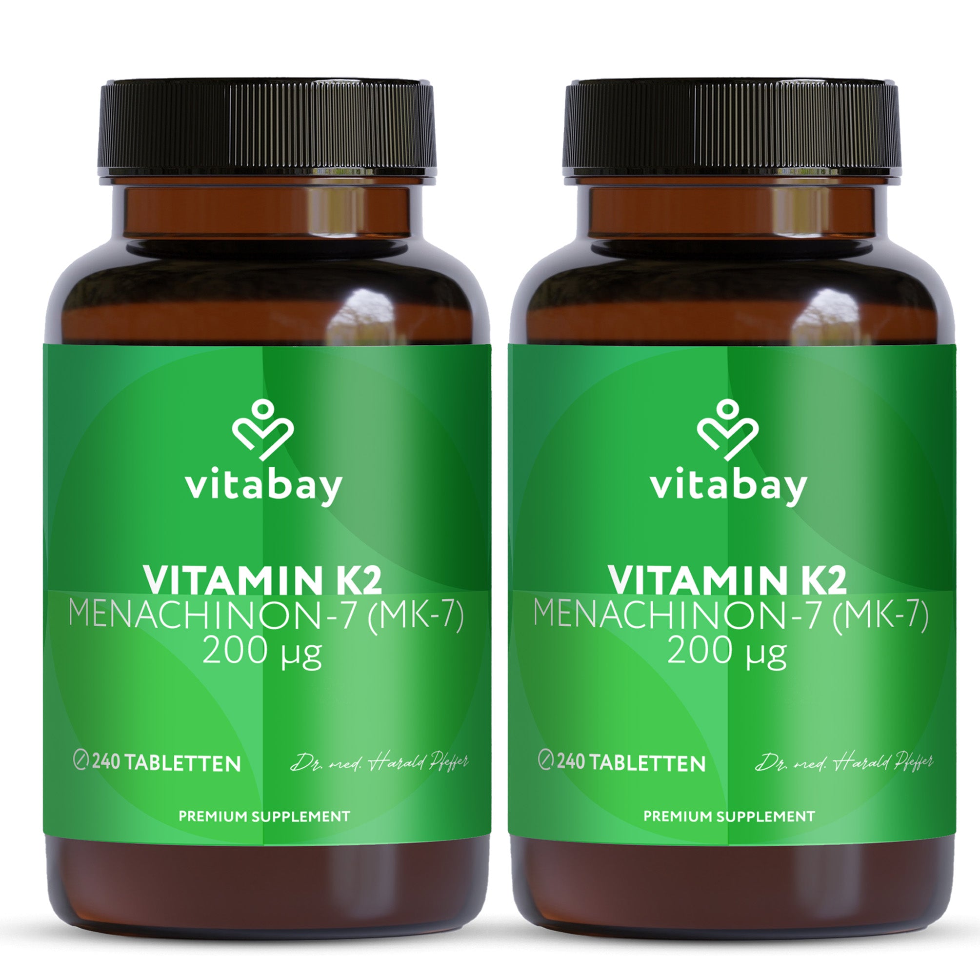 Vitamin K2 MK-7 200 µg - Vegane Tabletten