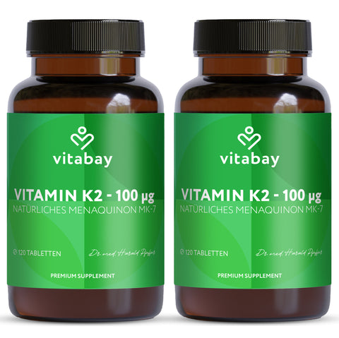 Vitamin K2 100 µg - 120 Vegane Tabletten