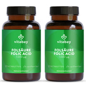 Folsäure - Folic Acid - 1000 mcg - 240 vegane Tabletten