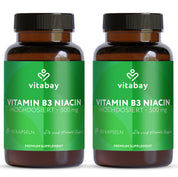 Vitamin B3 Niacin Flush free 500 mg - 90 vegane Kapseln