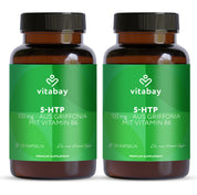 5-HTP 100 mg mit Vitamin B6 – 120 vegane Kapseln – aus Griffonia