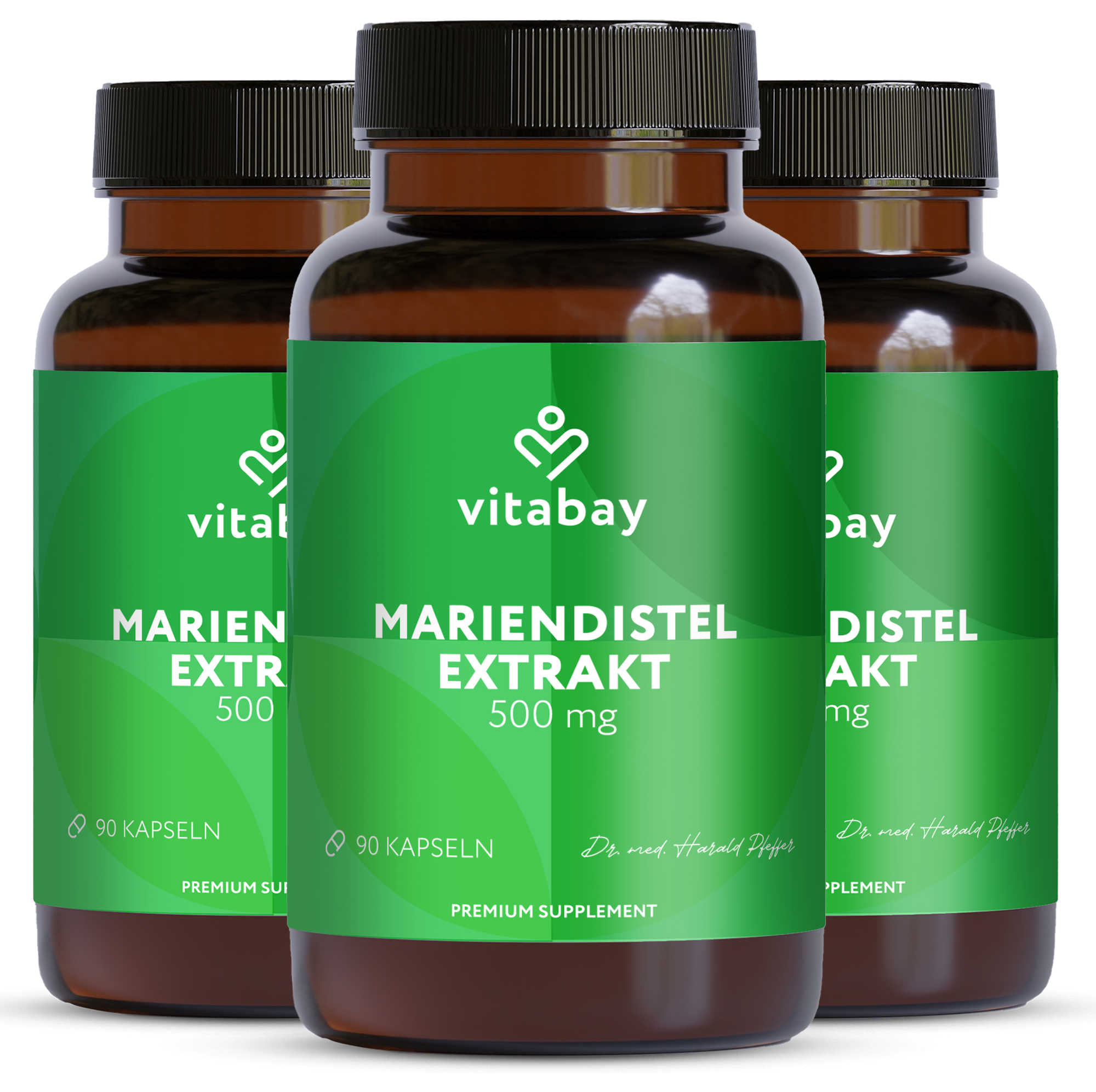 Mariendistel Extrakt 500mg vegan - 90 Kapseln