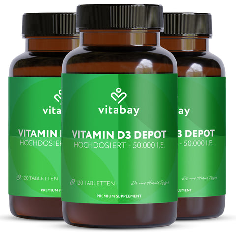 Vitamin D3 Depot 50.000 I.E. - vegane Tabletten