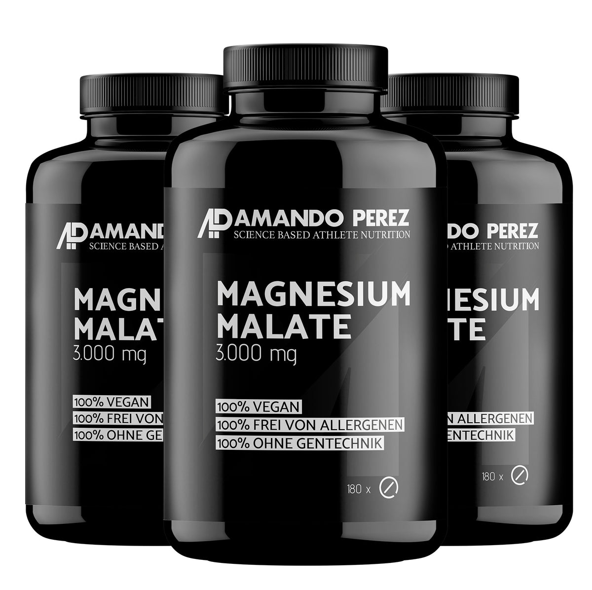 Magnesium Malate 3000mg - 180 vegane Tabletten