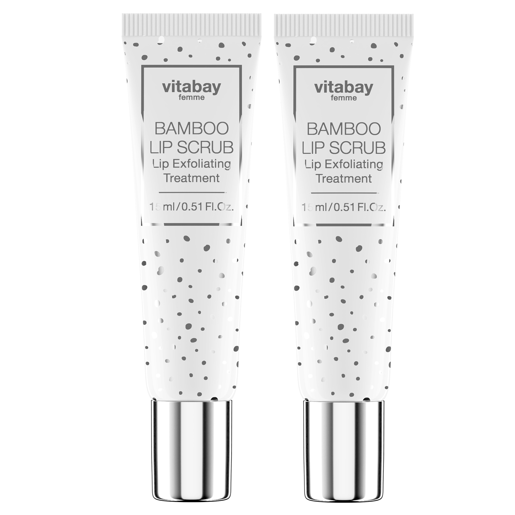 Bamboo Lip Scrub - Lip Exfoliating Treatment 2 x 15 ML