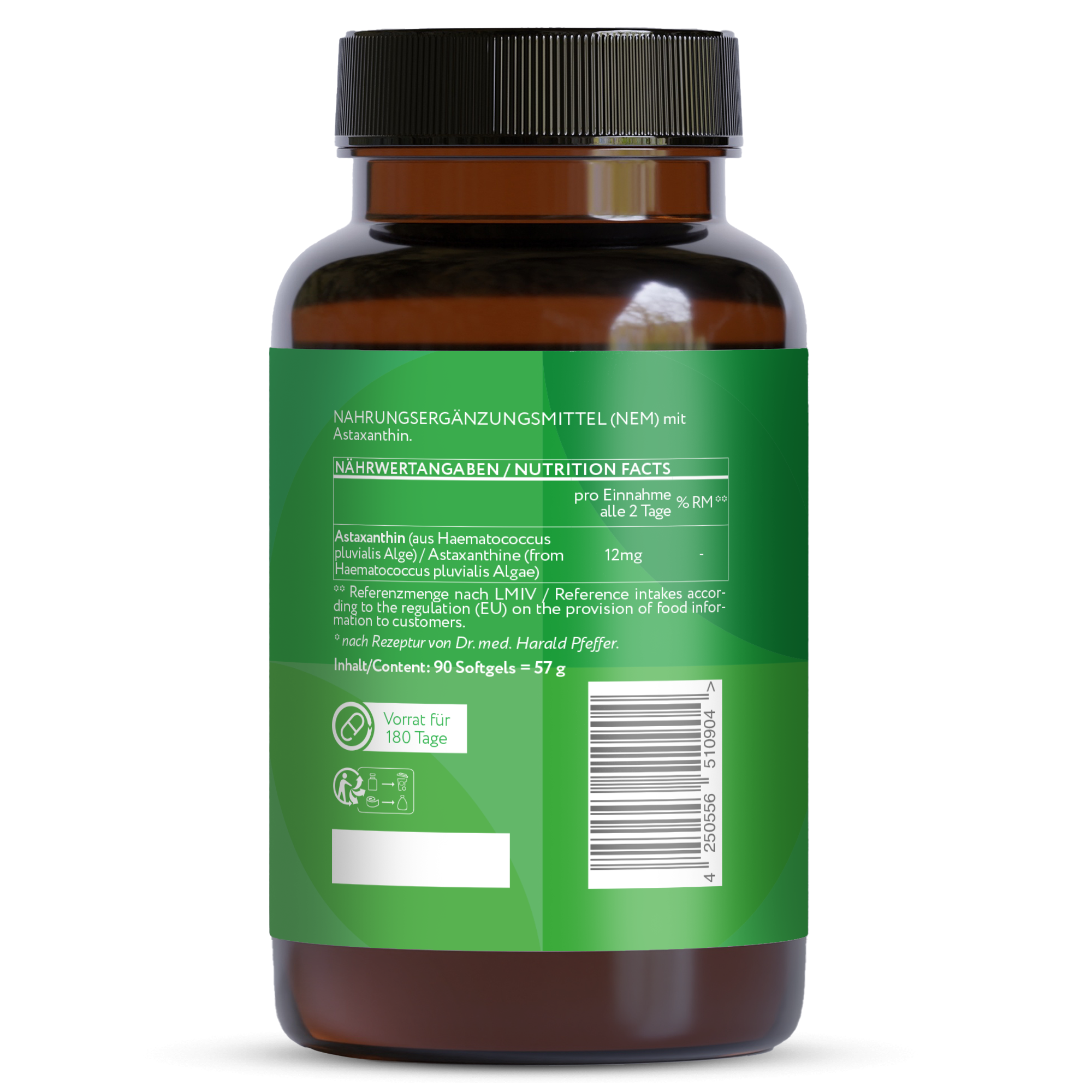 Astaxanthin 12mg -  90 Softgelkapseln