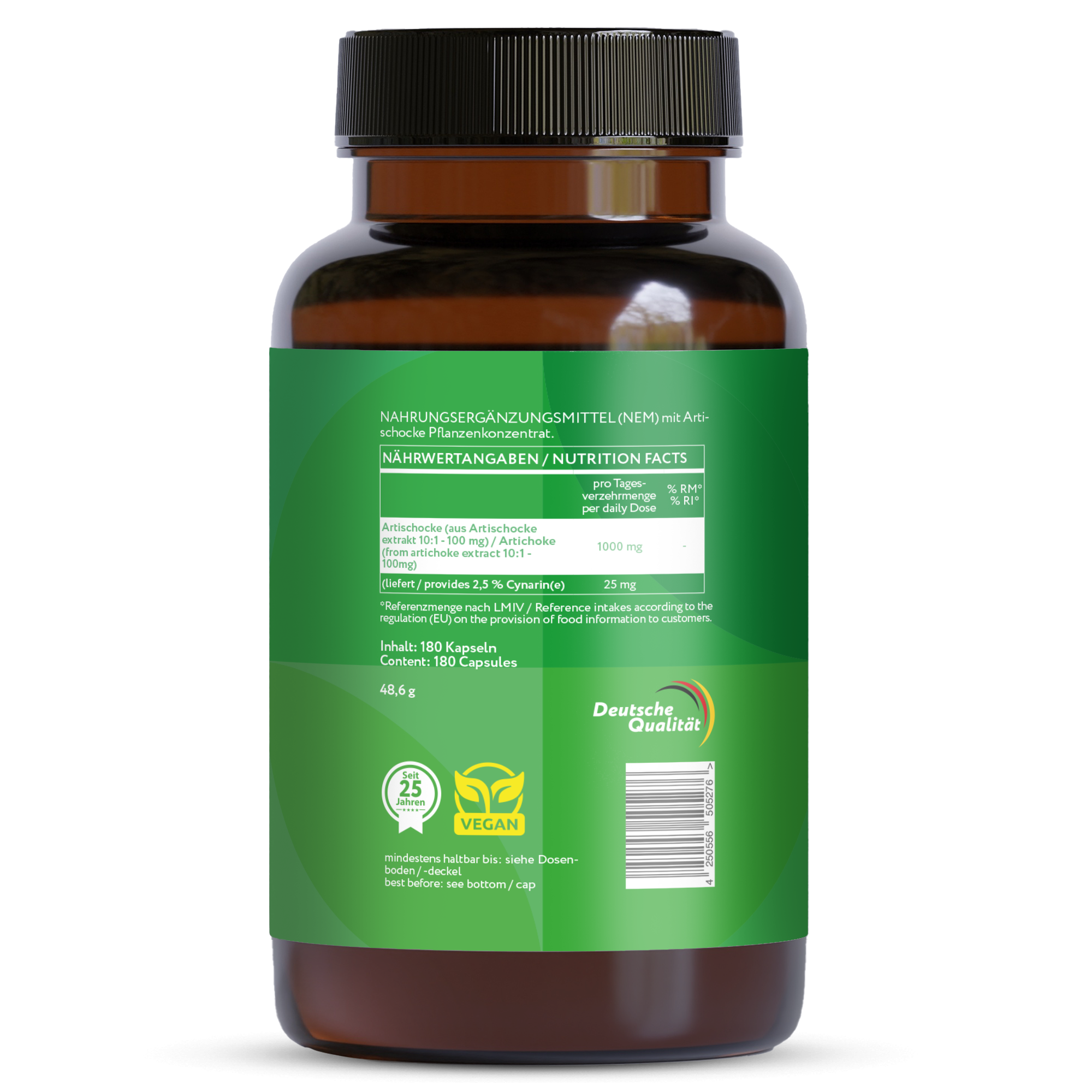 Artischocke 1000 mg - 180 vegane Kapseln