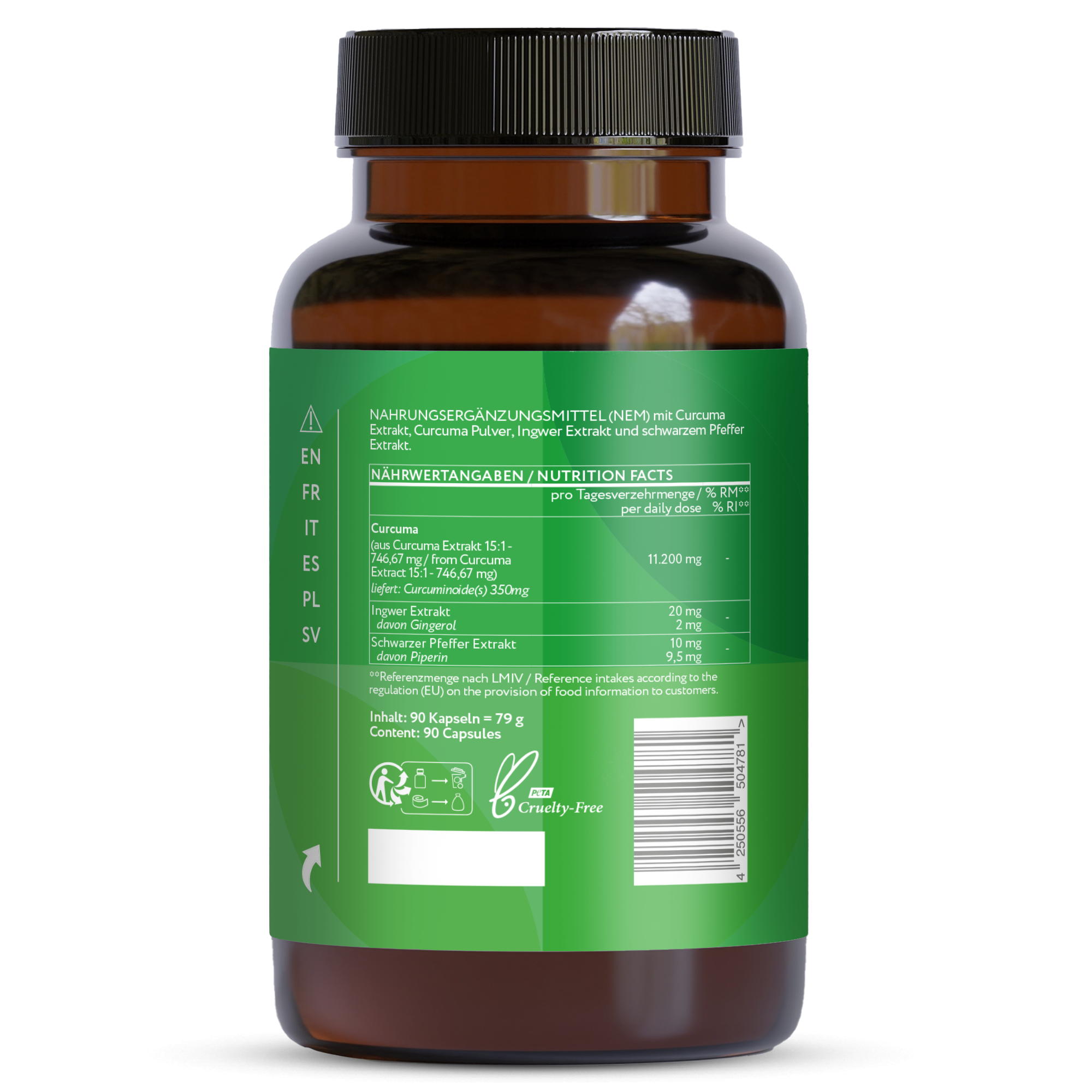 Curcuma Extrakt - 90 vegane Kapseln