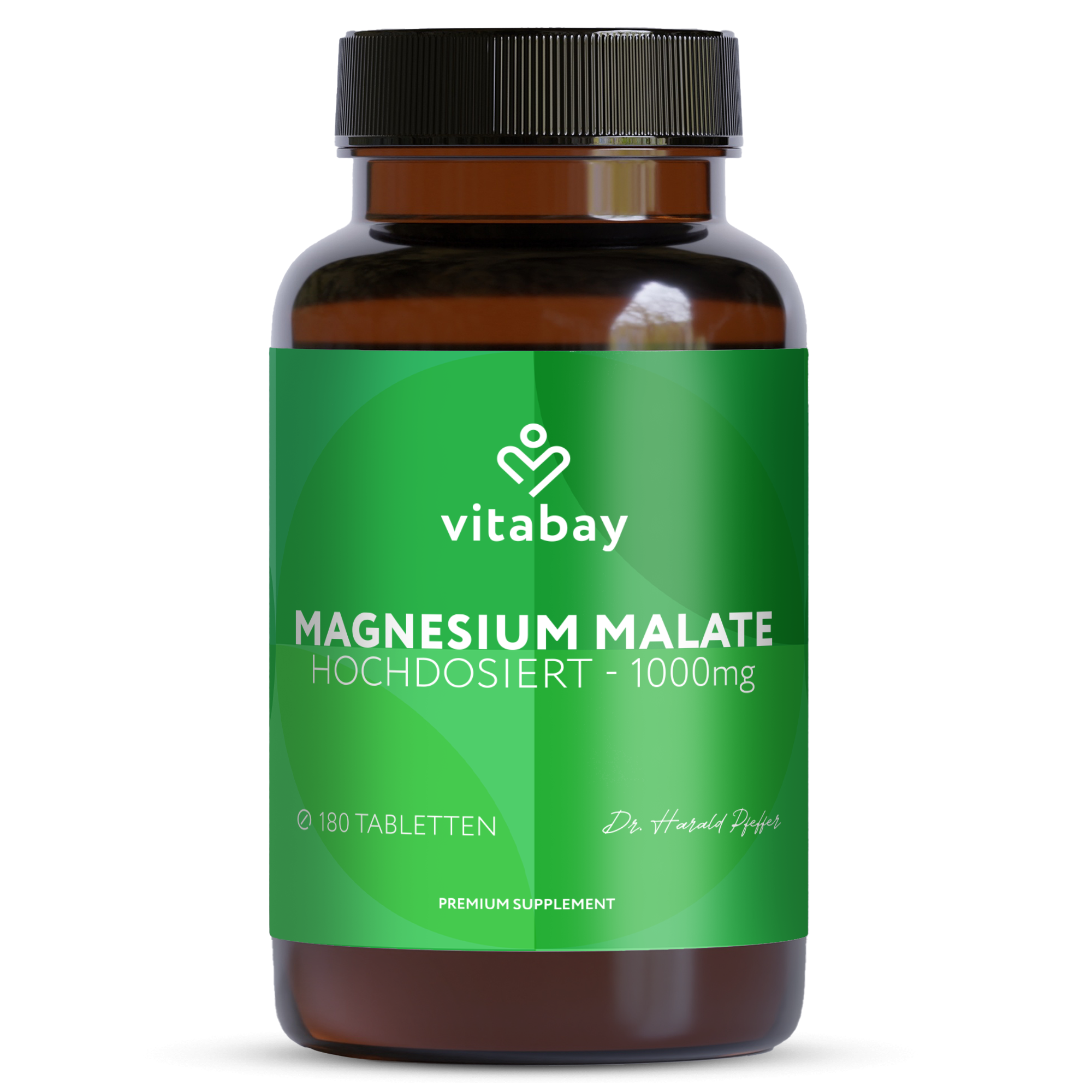 Magnesium Malat 1000mg - 180 vegane Tabletten