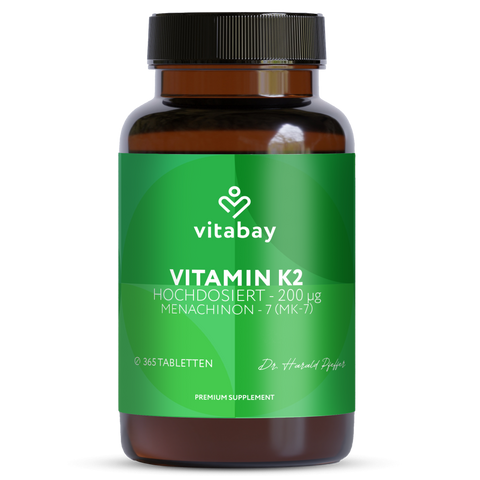 Vitamin K2 MK-7 200 µg - Vegane Tabletten