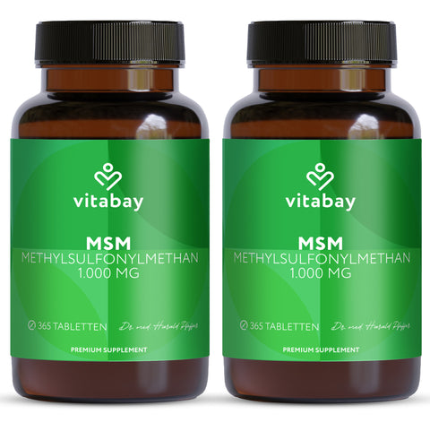 MSM Tabletten Hochdosiert - 1.000 mg - 365 MSM Tabletten