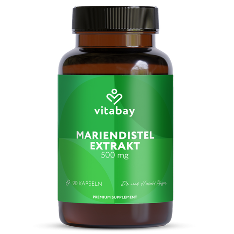 Mariendistel Extrakt 500mg vegan - 90 Kapseln