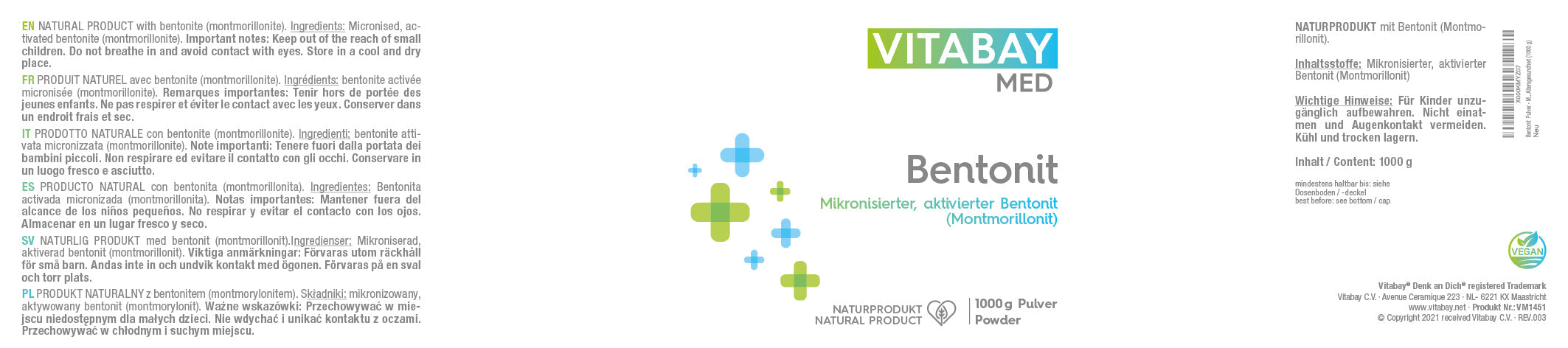 Bentonit - Veganes Pulver