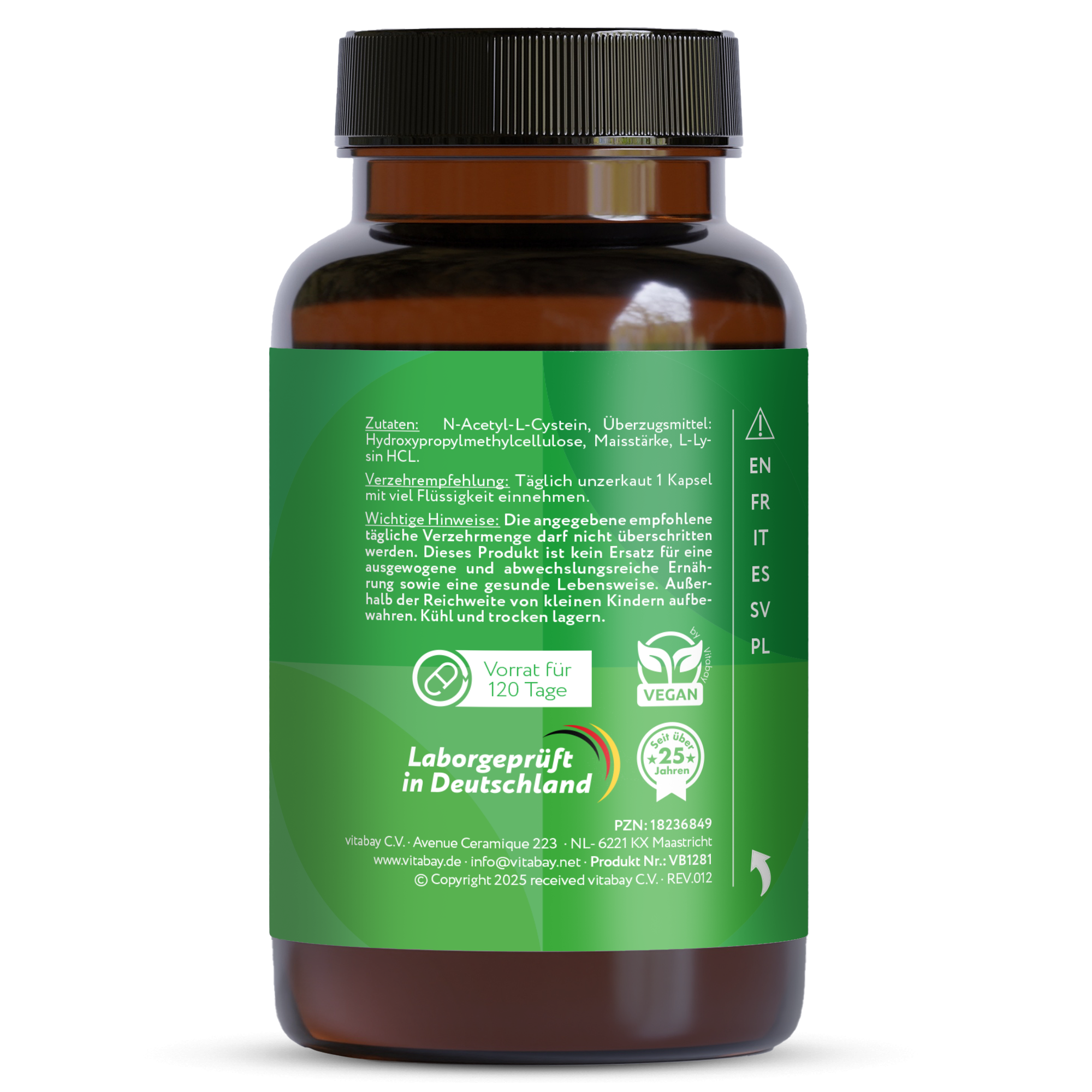 NAC 600 mg - 120 vegane Kapseln