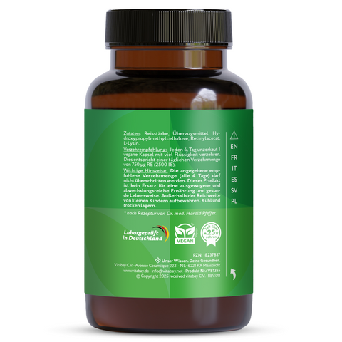 Vitamin A Depot 10.000 I.E. - Vegane Kapseln