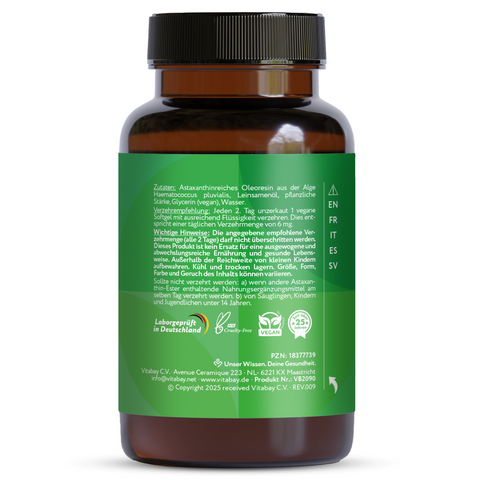 Astaxanthin 12mg -  90 Softgelkapseln