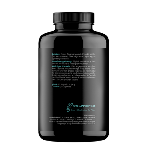 Cissus Quadrangularis Extrakt 2500 mg - 90 vegane Kapseln